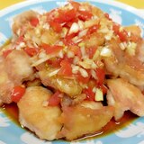 簡単揚げ焼き♪(^^)ミニトマトだれの油淋鶏風♪